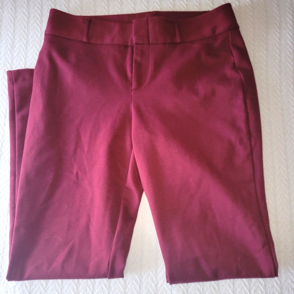 Michael Kors Pull On Size 8 Burgundy Dess Pants